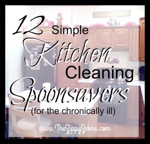 12 Simple Kitchen CLeaning Spponsavers for the Chronically Ill