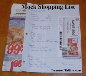 Mock Shopping List