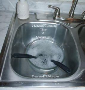 Soapy Water for 12 Kitchen Cleaning Time and Spoon Savers