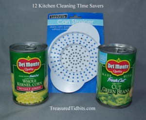 Use a can strainer 12 Kitchen Cleaning TIme Savers