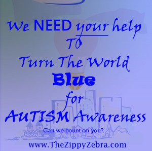 Autism Awarenss TUrn the World Blue
