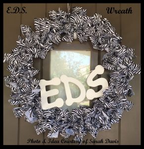 DIY EDS Awareness Wreath Courtesy of Sarah Davis